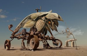 Máquina surrealista del desierto de Radoslav Penchev