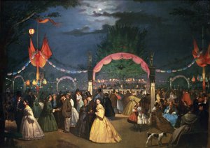 Noche de baile en los Jardines Públicos del Paraíso, Madrid