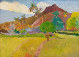 Paisaje tahitiano de Paul Gauguin