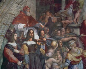 Expulsión de Heliodoro del templo de Raffaello Sanzio Raphael