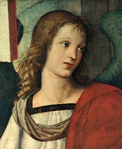 Cabeza de un ángel, c. 1500 de Raffaello Sanzio Raphael