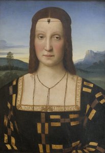 Retrato de Elisabetta Gonzaga 1471-1526 de Raffaello Sanzio Raphael