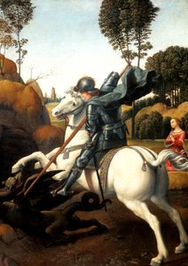 San Jorge y el dragón, c1506 de Raffaello Sanzio Raphael