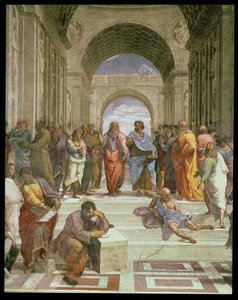 La Escuela de Atenas (detalle del centro) de Raffaello Sanzio Raphael