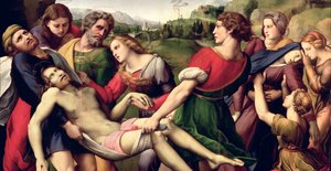 La Deposición (detalle) de Raffaello Sanzio Raphael