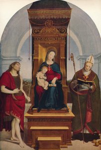 La Madonna Degli Ansidei, 1505, c. 1915 de Raffaello Sanzio Raphael
