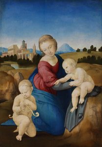 La Madonna y el Niño con el Bautista Infante La Madonna Esterházy