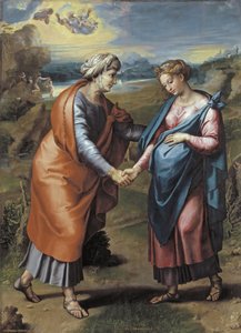 La Visitación, 1517 de Raffaello Sanzio Raphael