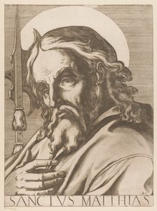 San Mateo San Matías (título sobre el objeto) Cristo, María en de twaalf apostelen (título de la serie) El Sagrado Colegio Apostólico (título de la serie)