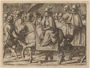 Margarita de Austria a Caballo de Raffaello Schiaminossi