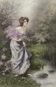 Chica de lila de Raimund Ritter Von Brennerstein Wichera