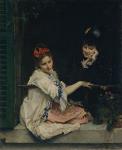 Niñas en una ventana de Raimundo de Madrazo y Garreta