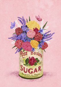 Flores en una lata vintage de Raissa Oltmanns