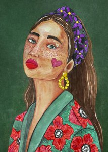 Niña con una diadema de Raissa Oltmanns