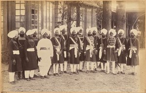 Sirvientes de Su Señoría, el gobernador del Punyab de Raja Deen Dayal