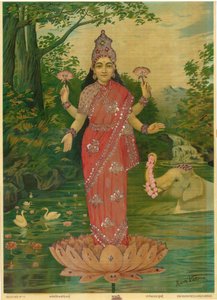 Lakshmi Embellished, de Ravi Varma Press