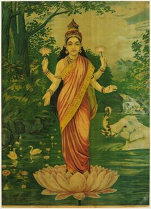 Lakshmi, de Raja Ravi Varma, años 30