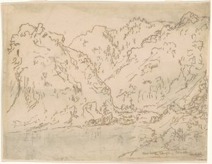 Cañón del Arroyo Claro, Montañas Rocosas, Colorado de Ralph Albert Blakelock