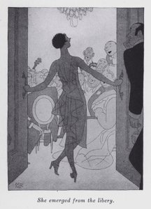 Ilustración para "Pero los caballeros se casan con morenas" de Anita Loos