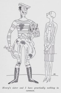 Ilustración para "But Gentlemen Marry Brunettes" de Anita Loos de Ralph Barton