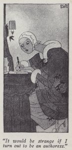 Ilustración de Los caballeros las prefieren rubias de Anita Loos de Ralph Barton