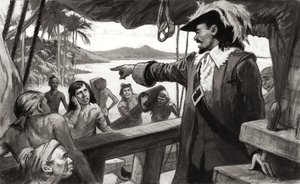 Desastre en Darién (gouache sobre papel) de Ralph Bruce