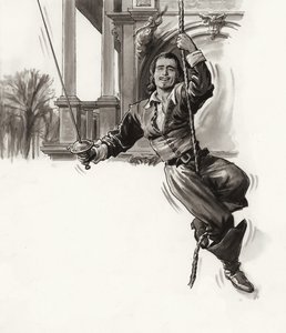 Douglas Fairbanks (gouache sobre papel) de Ralph Bruce