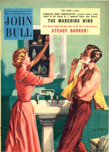 Portada de "John Bull", octubre de 1955 (litografía en color) de Ralph Bruce