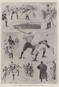 Hockey en Richmond, el Partido entre Inglaterra e Irlanda el 11 de marzo de Ralph Cleaver