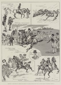 Bocetos en la Cámara de los Comunes y carreras de punto a punto de la Brigada de Guardias, Bourton Estate, Buckingham, 26 de marzo de Ralph Cleaver