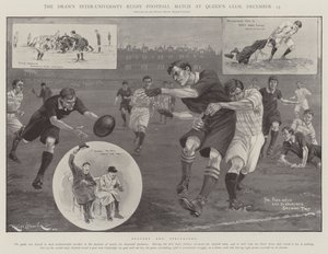 El empate en el partido de rugby interuniversitario en Queen