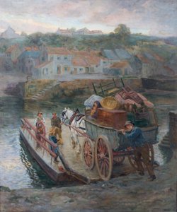 Cruzando el ferry de Hylton, 1912 de Ralph Hedley
