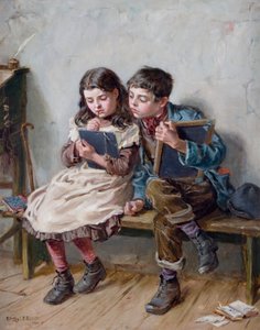 En la escuela, 1883