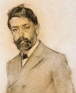 Retrato del pintor Lluis Graner (1863-1929) (detalle) de Ramon Casas i Carbo