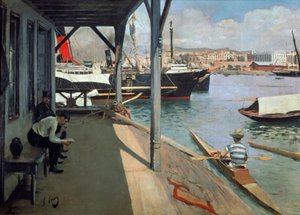El puerto de Barcelona de Ramon Casas i Carbo