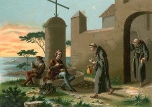La llegada de Colón a La Rábida