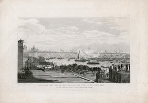 Puente de Waterloo, Londres, inauguración el 18 de junio de 1817 de Ramsay Richard Reinagle