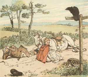 Un Granjero Trota sobre su Yegua Gris de Randolph Caldecott