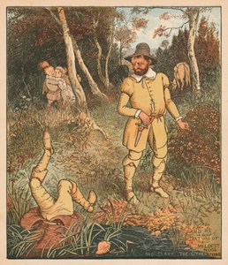 Y el de ánimo más apacible mató al otro allí, c. 1880 de Randolph Caldecott