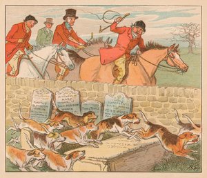 Cuando los sabuesos entran en vista, c1883 de Randolph Caldecott