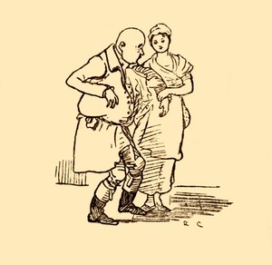 John Gilpin llega, sin sombrero y sin peluca, 1878, c. 1918 de Randolph Caldecott