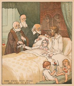 Muy enfermos estaban y a punto de morir, c1878 de Randolph Caldecott