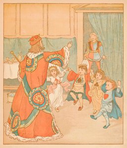 El Rey de Corazones, Llamado por esas Tartas, 1880 de Randolph Caldecott