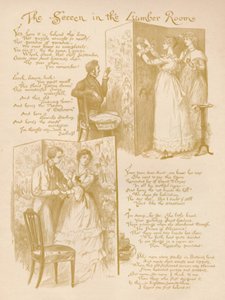 La pantalla en el cuarto de trastos, 1886 de Randolph Caldecott