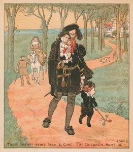 Sus padres muertos y desaparecidos, los niños se quedan en casa de Randolph Caldecott