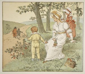 Caminando hacia la Sala de Mousey, ilustración de 