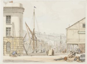 Hotel de París, Dover (tinta y acuarela sobre papel) de Randolph Schwabe