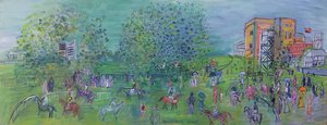 Ascot, c.1930 (óleo sobre lienzo)