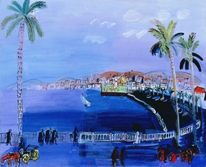 Baie des Anges, Niza, c.1926 (óleo sobre lienzo) de Raoul Dufy