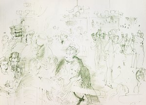 Baile en el Moulin de la Galette; Bal au Moulin de la Galette de Raoul Dufy